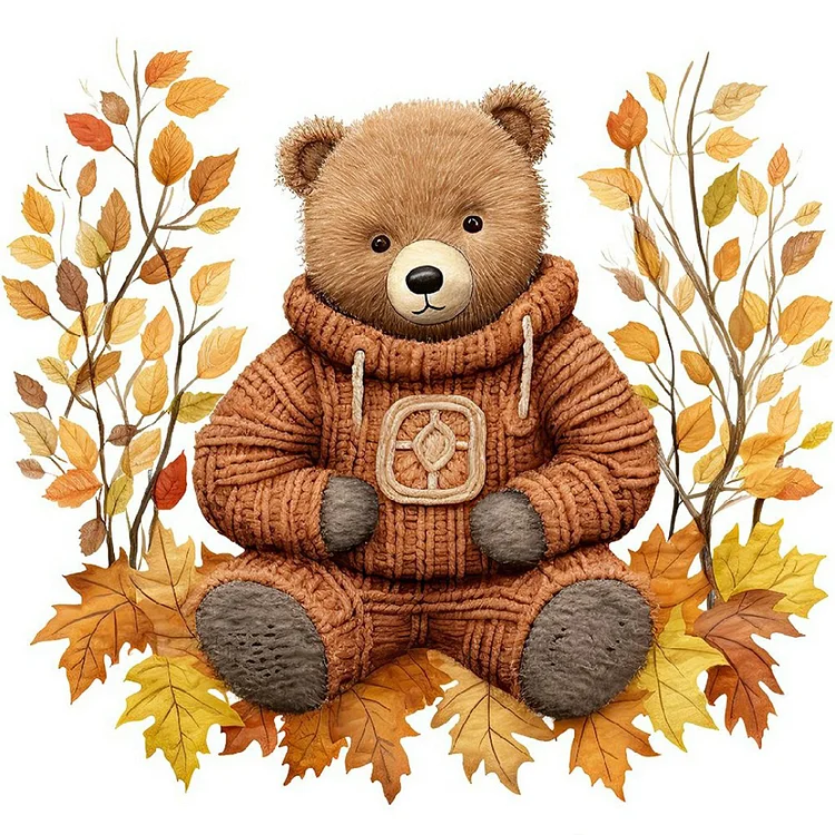 Little Bear 40*40CM(Canvas) Full Round Drill Diamond Painting gbfke