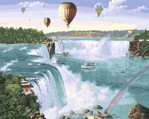 

Hot Air Balloon Niagara Falls – Paint By Numbers - 40*50CM, 501 Original