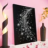 DIY Pearl Painting Beautiful Lines for Home Wall Decor with Frame(40*30cm)
