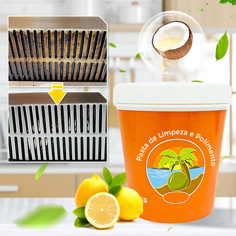 Pasta de Limpeza e Polimento Multiuso com Óleo de Coco