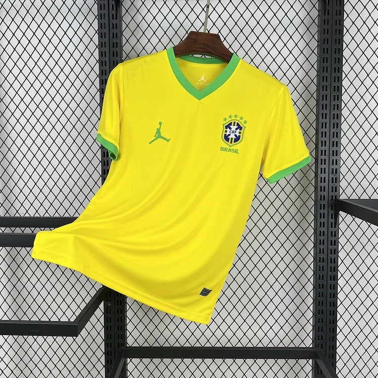Players 2025 Brazil Jordan Special Edition Yellow Jersey