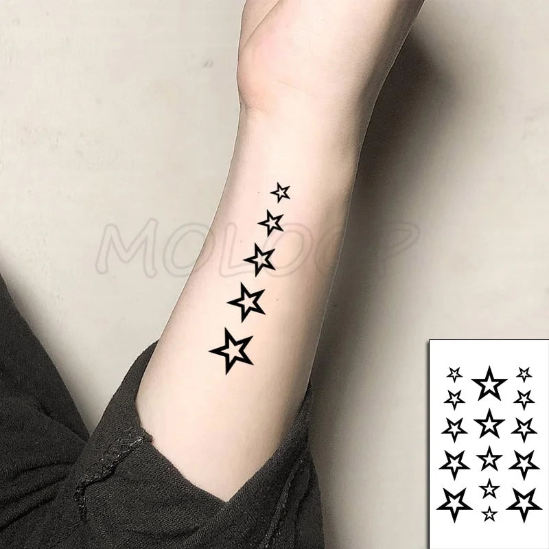 Waterproof Temporary Tattoo Stickers Chinese Character Win Every Exam Small Size Tatto Flash Tatoo Fake Tattoos for Man Women