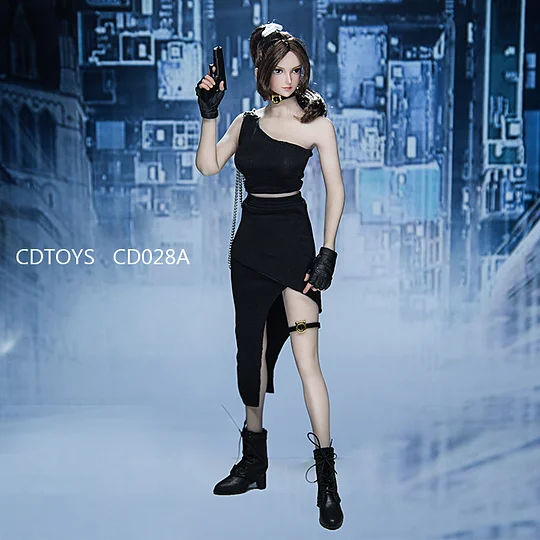 【Pre-order】cdtoys cd028 1/6 Female soldier Slant shoulder skirt garment accessories Suitable for gelling plastids