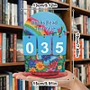 DIY Wooden Annual Reading Count Ornament  Year's Reading Tracker Desk Kit Track up to 999 Books, Comes with a Base
