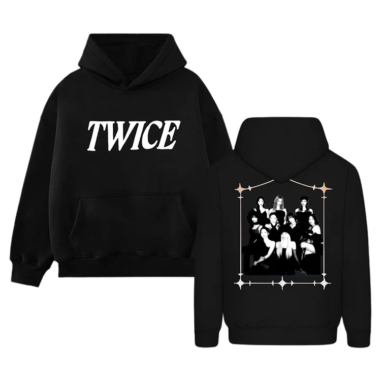 TWICE READY TO BE POP-UP BLACK PHOTO BACK HOODIE