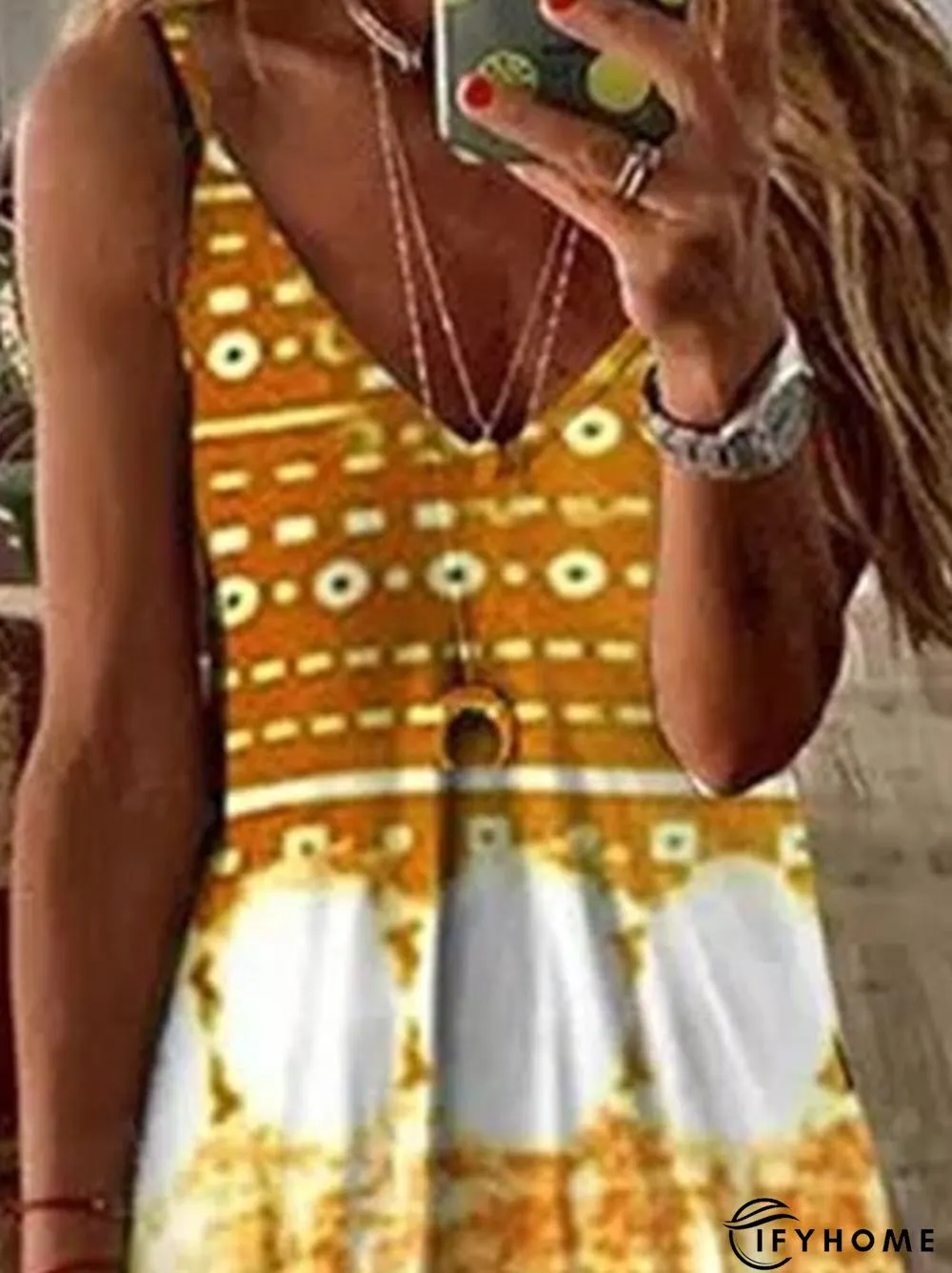 Sleeveless Cotton-Blend Knitting Dress | IFYHOME