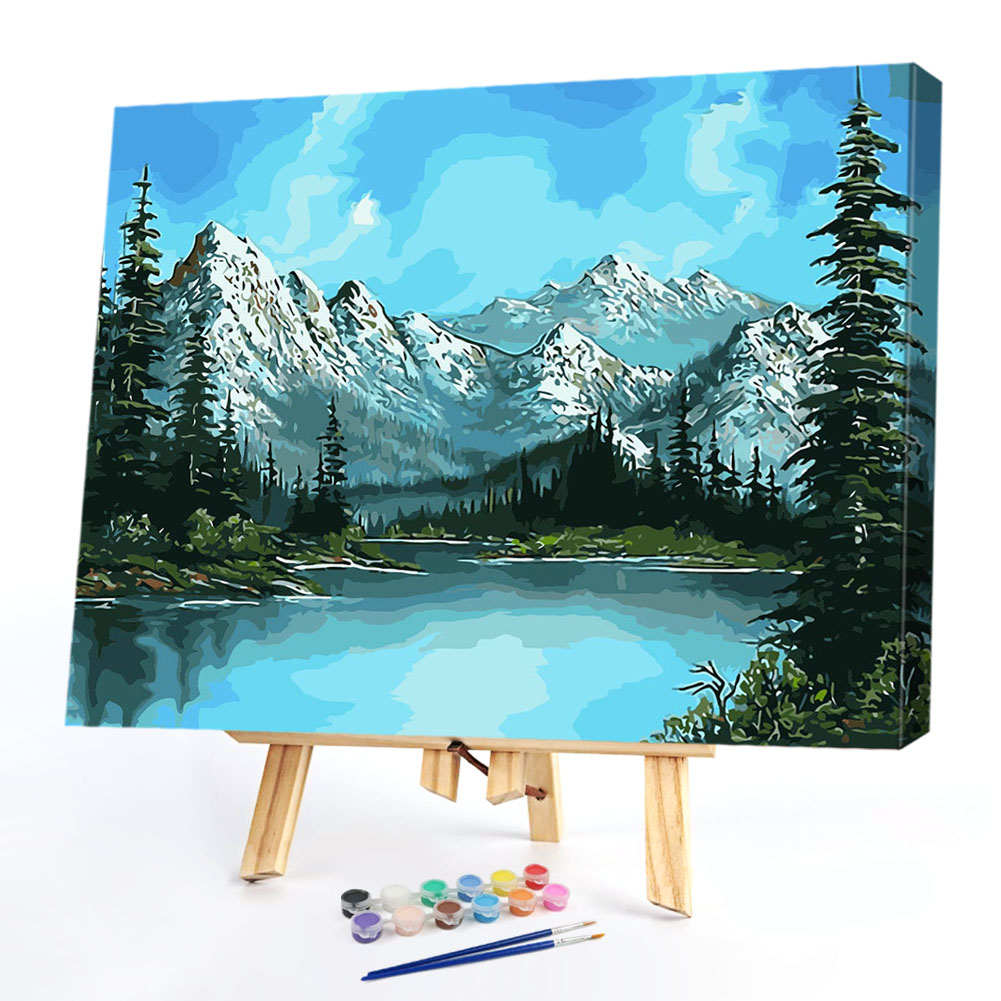 

40*50CM Paint By Numbers-Snow Scene, 501 Original