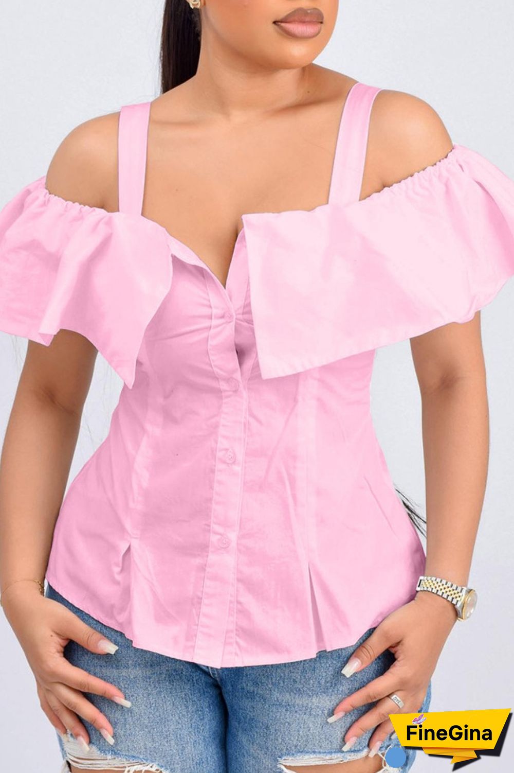 Black Casual Solid Backless Off the Shoulder Tops