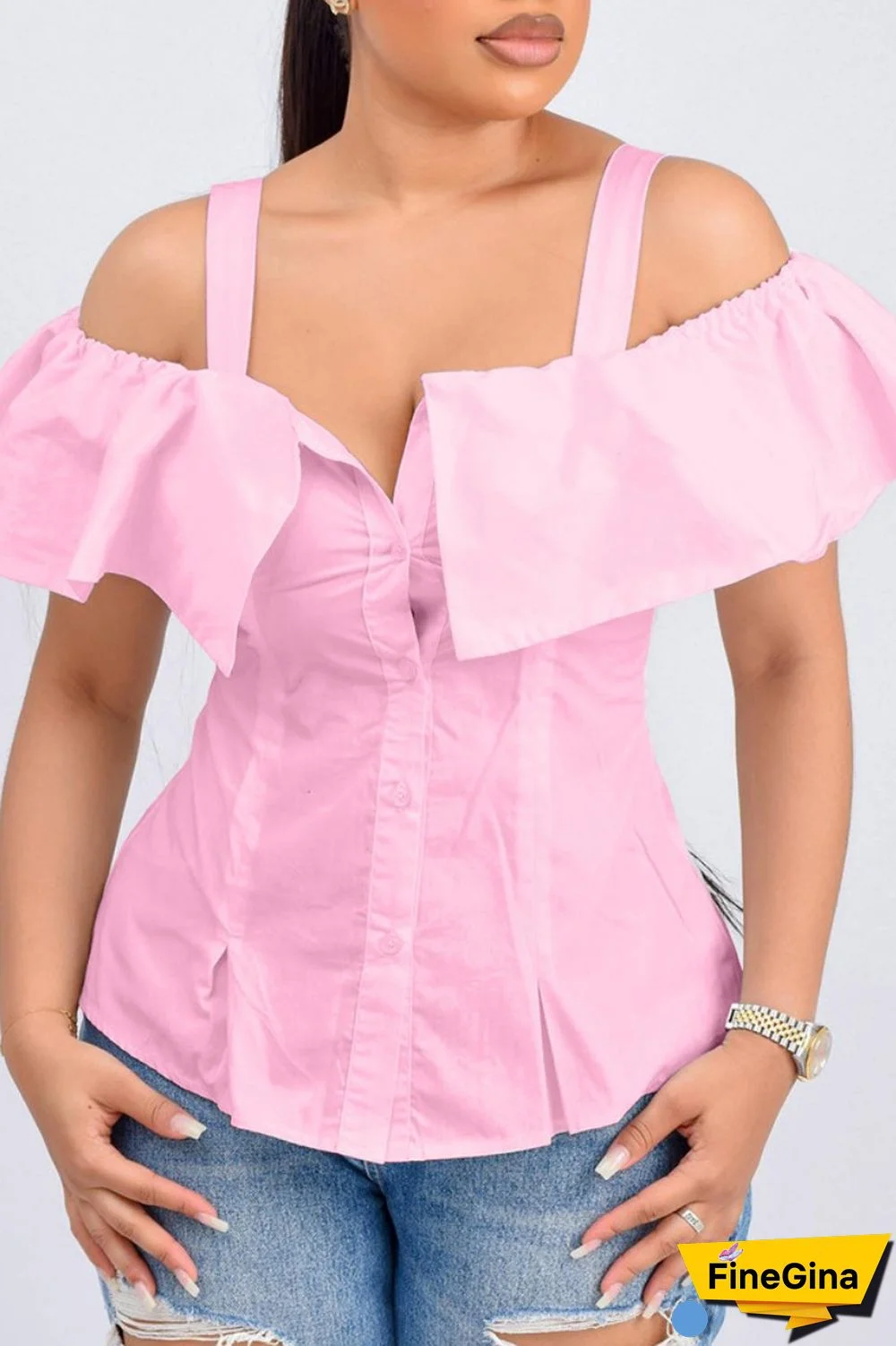 Black Casual Solid Backless Off the Shoulder Tops