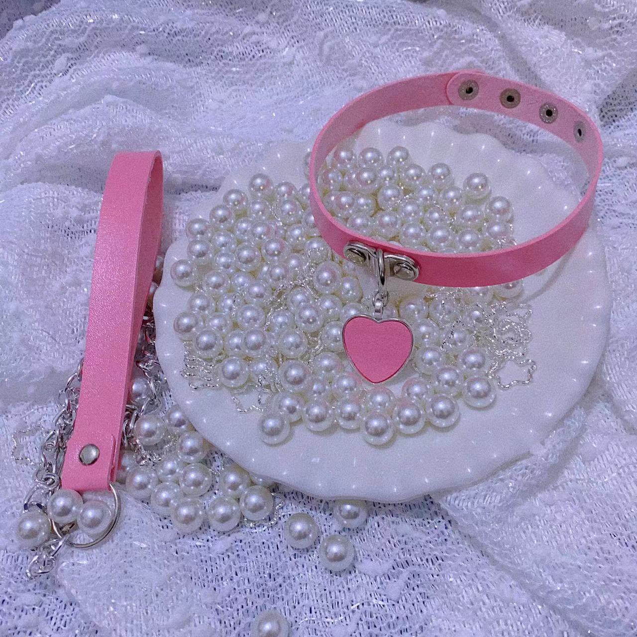 Lovingerie - Love Chain Collar with Hand Holding Rope Chain
