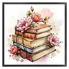 Flowers And Books-11CT Stamped Cross Stitch 40*40cm/15.75*15.75in