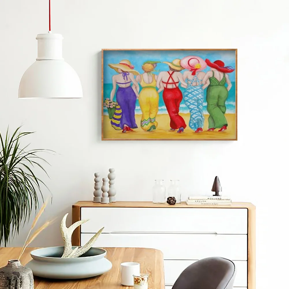 Women on Beach - Paint By Number(50*40cm)