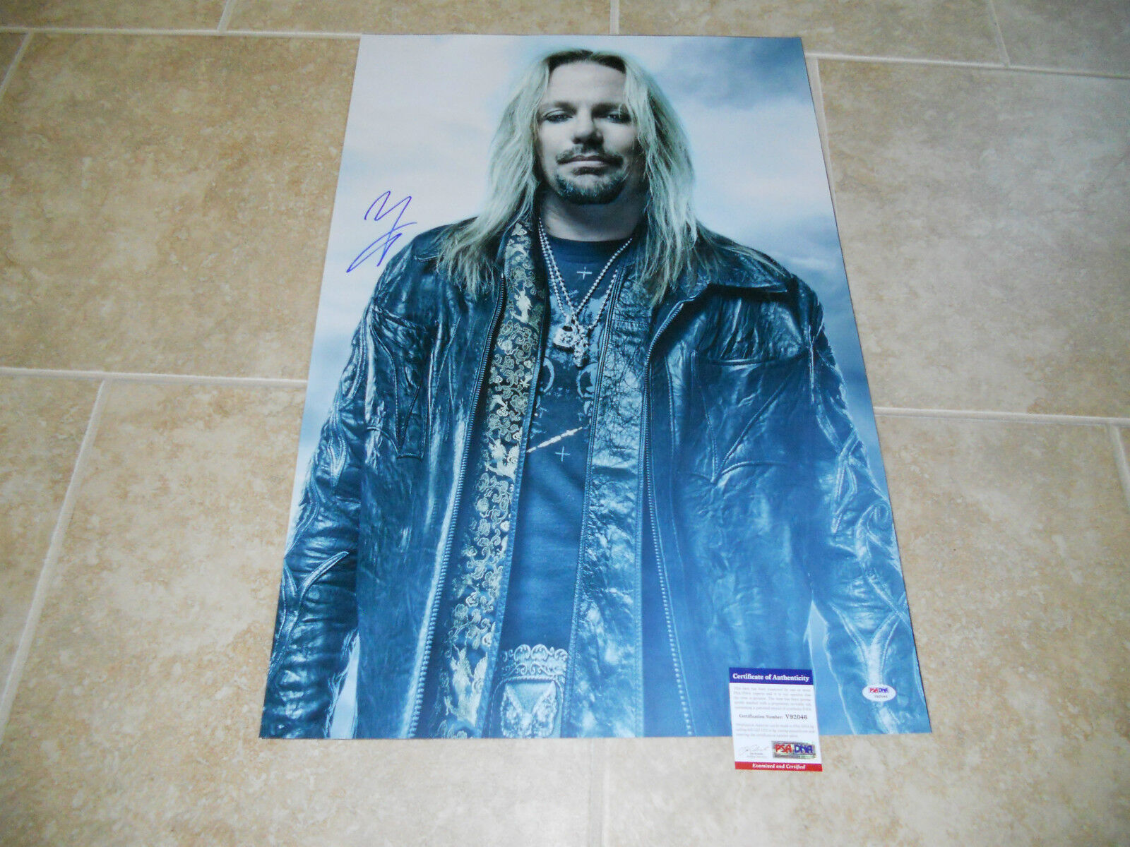 Vince Neil Motley Crue 20x30 Museum Piece Signed Autograph Photo Poster painting PSA Certified