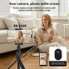 Phone Vlog Selfie Monitor Screen Magnetic Back Camera Monitor with Remote Control 3 Levels of Brightness Compatible for Android & iPhone