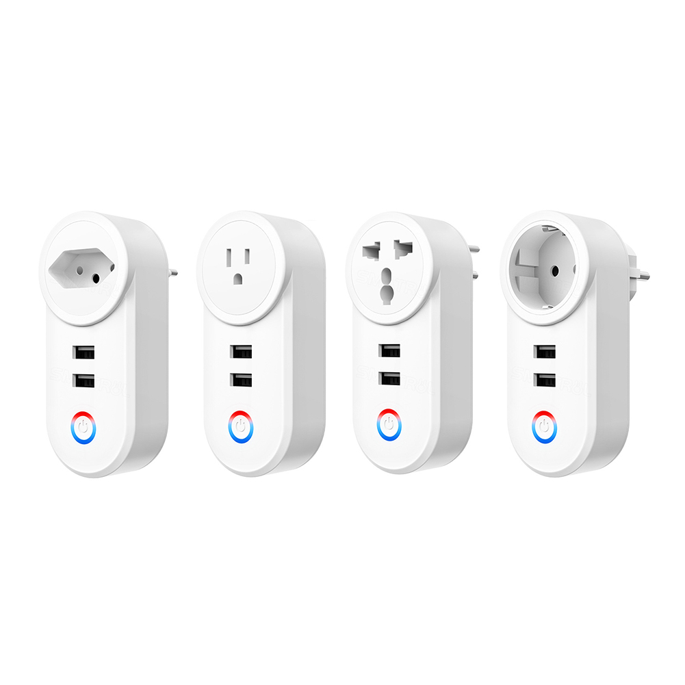 Electrical Outlet APP Voice Control WiFi Smart Socket 16A Power Outlet ...