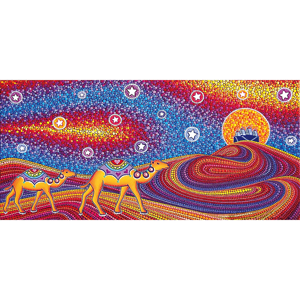 

Camel - Crystal Special Shaped Diamond Painting - 80*40CM (Big Size), 501 Original