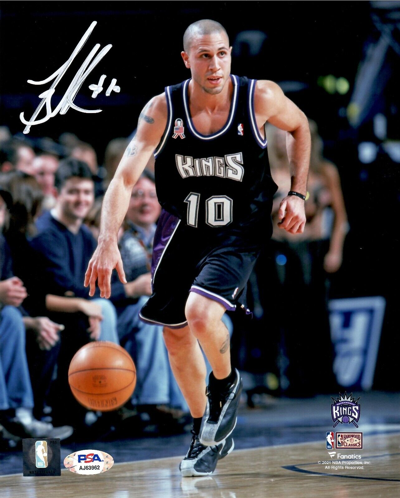 Mike Bibby autographed signed 8x10 Photo Poster painting NBA Sacramento Kings PSA COA