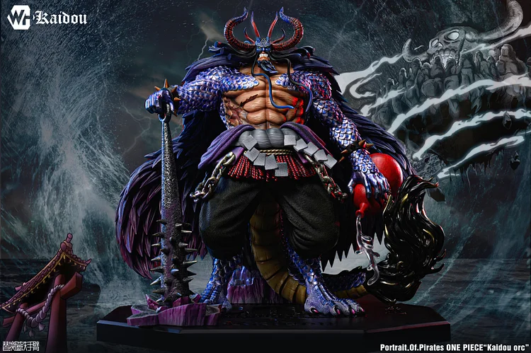 WH Studio - One Piece Kaido 2.0 the Strongest Creature of the Beast Pirates POP & MAX Statue(GK)-
