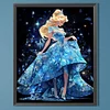 Diamond Painting -DIY Round Partial AB Drill Blonde Princess(45x55cm)
