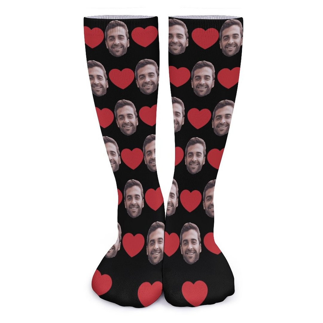 Custom Lover's Funny Photo Winter Socks