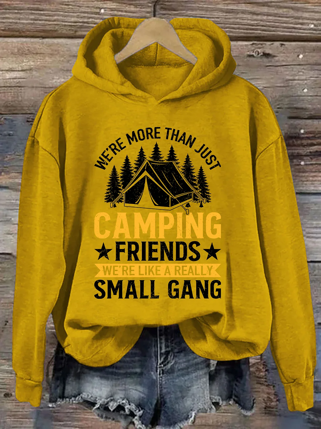 We're Like A Really Small Gang Camping Hoodie