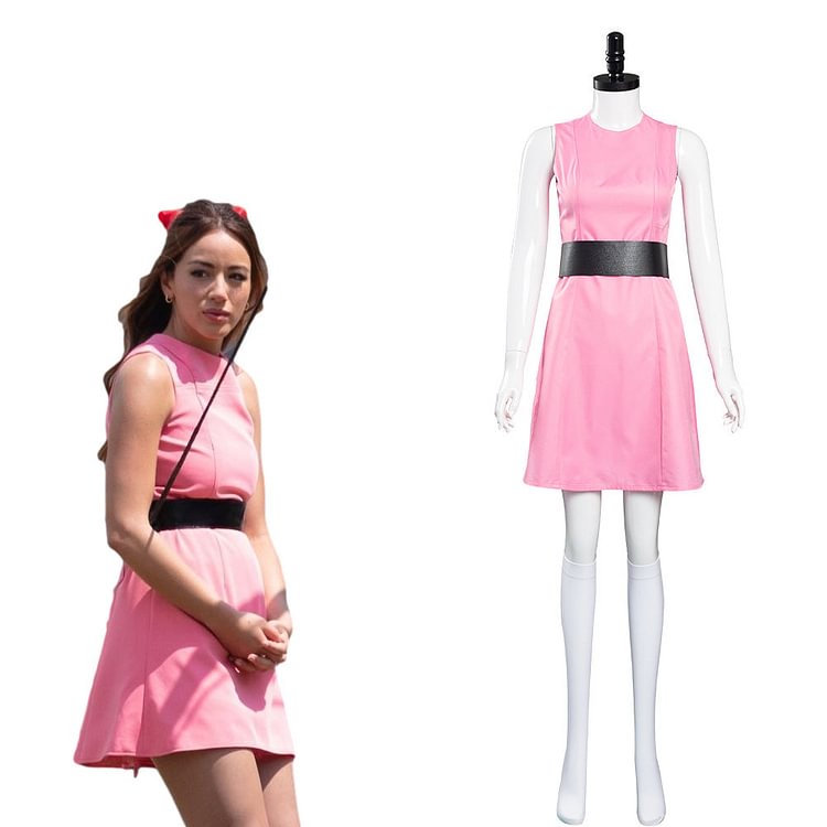 The Powerpuff Girls Blossom Cosplay Costumes Dress Outfits Halloween Carnival Suit