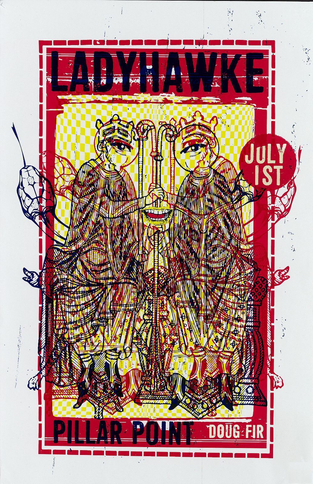 LADYHAWKE 2016 Gig Tour POSTER Portland Oregon Concert Phillipa Pip Brown