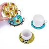 8pcs Diamond Painting Drink Coasters Cup Coasters for Adults Kids