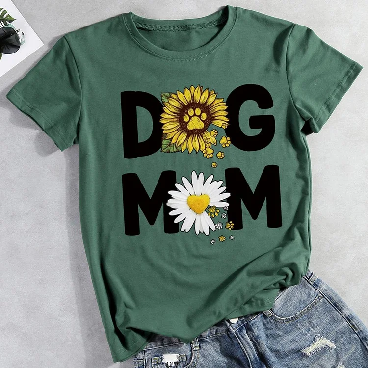 Mother's Day Gift Sunflower Dog Mom Shirt, Mothers Day Dog Mom Gifts