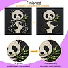 DIY Pre-Framed Panda Button Art Canvas Kit