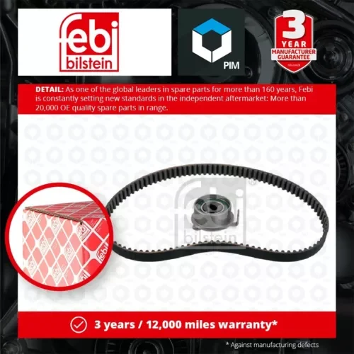 Timing Belt Kit fits KIA PICANTO SA 1.1 04 to 11 G4HG Set 2431202270 Febi New Parts