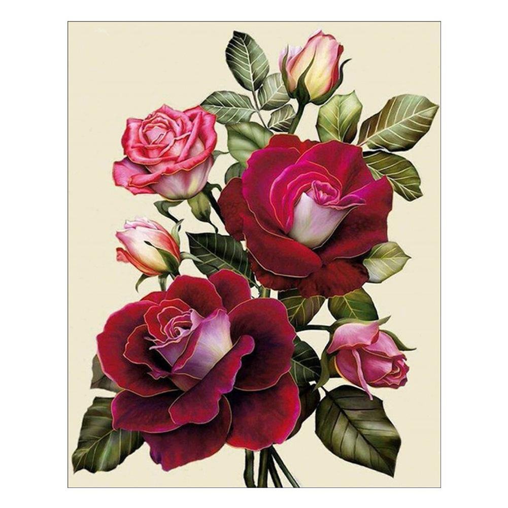 Flower - Full Square - Diamond Painting(30*36cm)