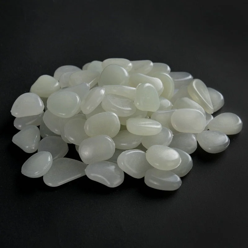 Garden Decor Luminous Stones Glow In Dark Decorative Pebbles Outdoor Fish Tank Decoration Pebble Rocks Aquarium Mix Color H1207