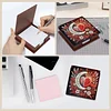 Wooden DIY Moon Heart Diamond Painting Kit Note Box with 160 Papers for Office