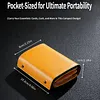 Multifunctional accordion-style genuine leather box wallet