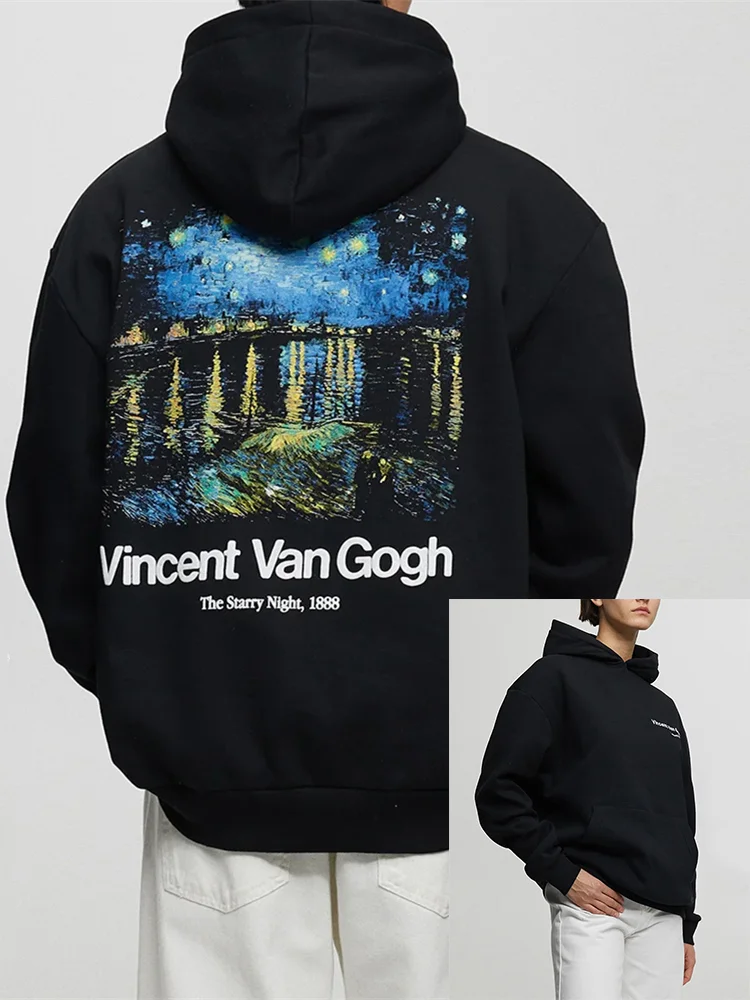 The Starry Night Inspired Graphic Hoodie