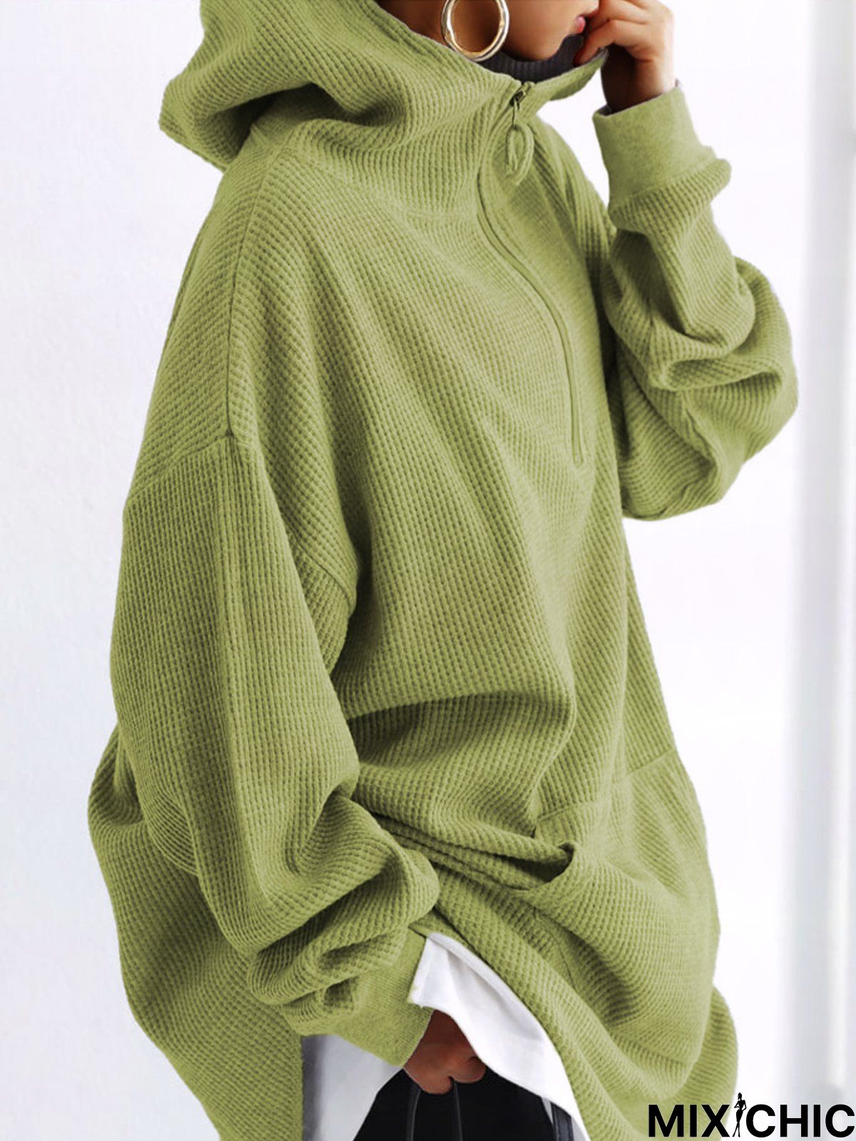 Long Sleeve Plain Sweatshirt