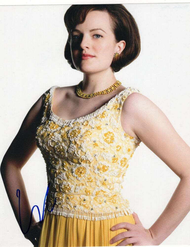 Elisabeth Moss Signed 8x10 Photo Poster painting w/COA Madmen The Handmaids's Tale #1