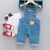 Kid Baby Girl Cartoon Children Overall  jeans  Belt Pants