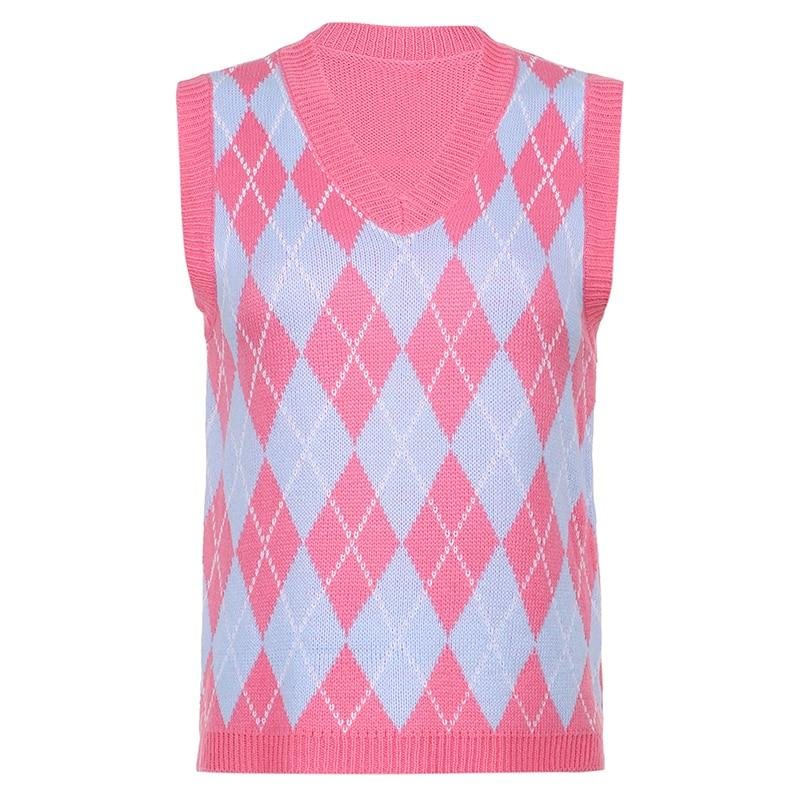 OLIVIA ARGYLE SWEATER VEST Kiss Kiwi August Lemonade