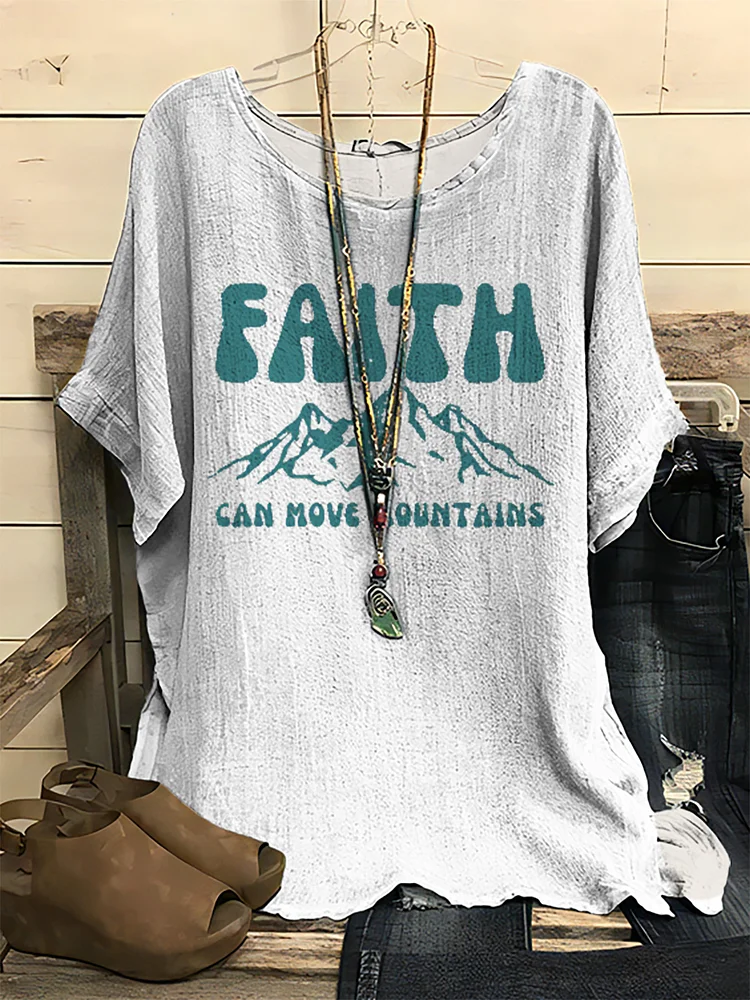 Faith Can Move MountainsT-shirt socialshop