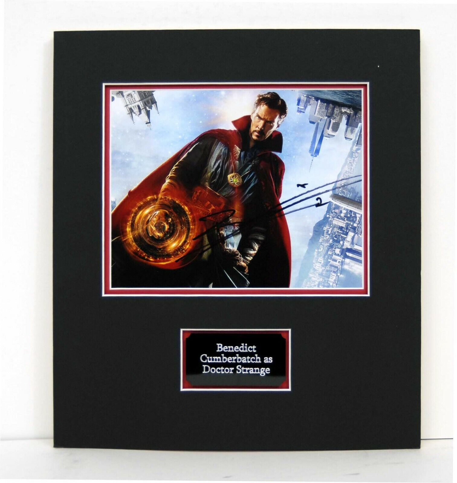 Benedict CUMBERBATCH Dr Strange Marvel Signed Mounted Photo Poster painting Display AFTAL RD COA