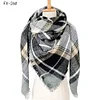 Plaid Pashmina Scarf Winter Scarf For Women