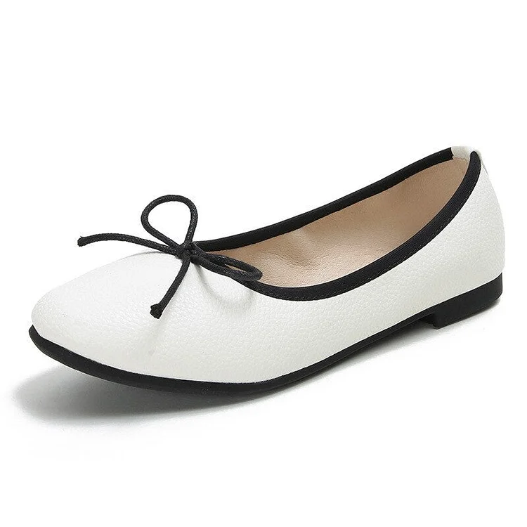 vanccy Microfiber Leather Ballet Flats QueenFunky