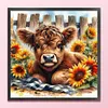 (Multi-Style) Highland Cattle-11CT Stamped Cross Stitch 40*40cm/15.75*15.75in