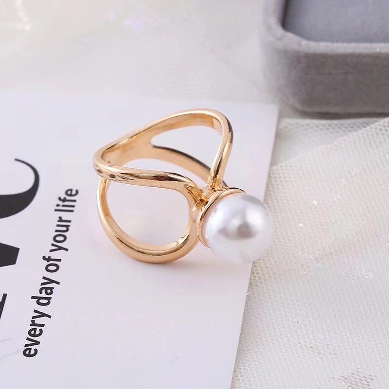 Luxurious Pin Geometric Alloy Inlay Artificial Pearls Rhinestones Women’S Brooches