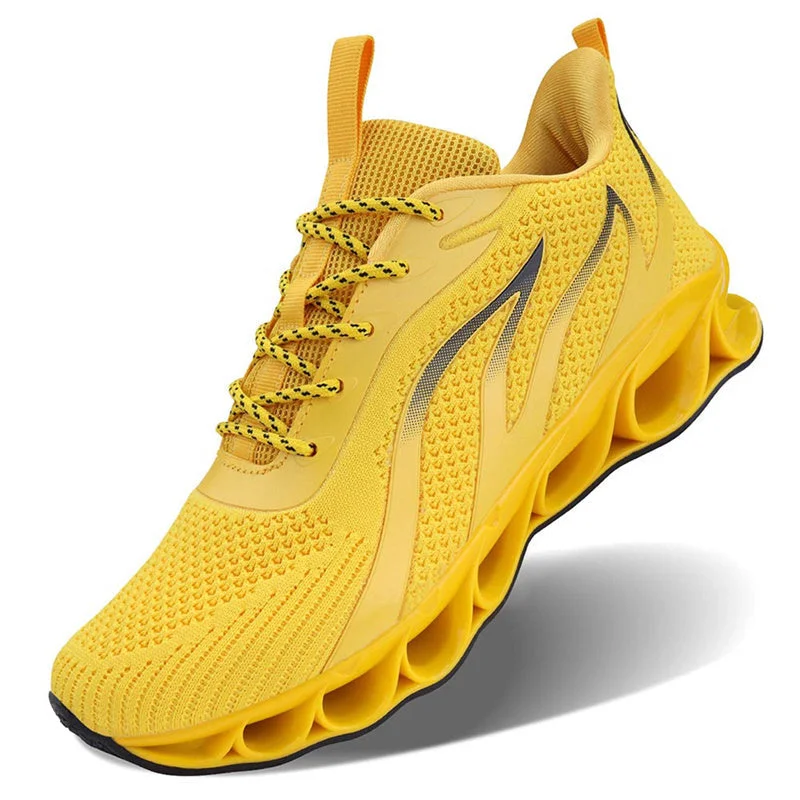 Softsfeel Women's Relieve Foot Pain Perfect Walking Shoes - Yellow