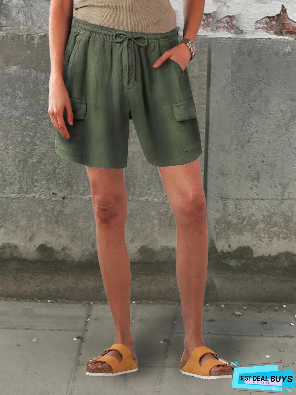 Cotton-Blend Shift Cargo Shorts