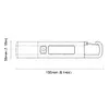 10 Pack Flashlight Recargeable LED Flashlight with 3 Modes & Hook for Emergency