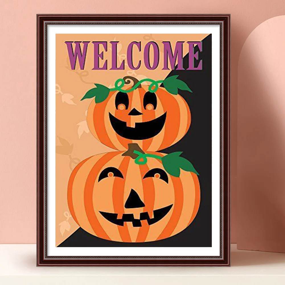 5D DIY Full Round Drill Diamond Painting Halloween Holiday Kit Rhinestone